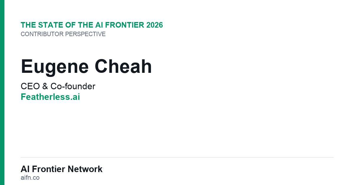 Eugene Cheah of Featherless.ai on the State of the AI Frontier 2026