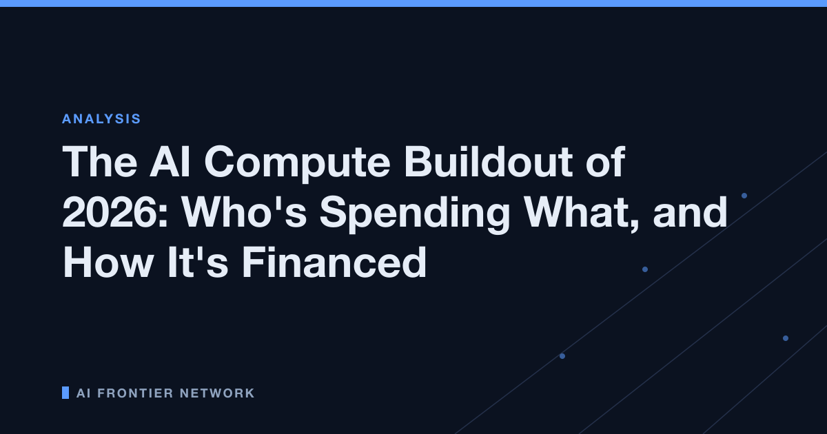 The AI Compute Buildout of 2026: Who's Spending What, and How It's Financed