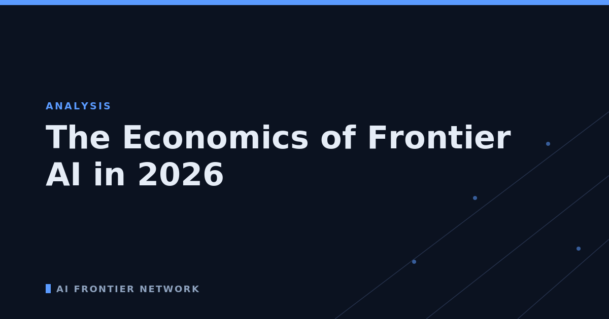 The Economics of Frontier AI in 2026