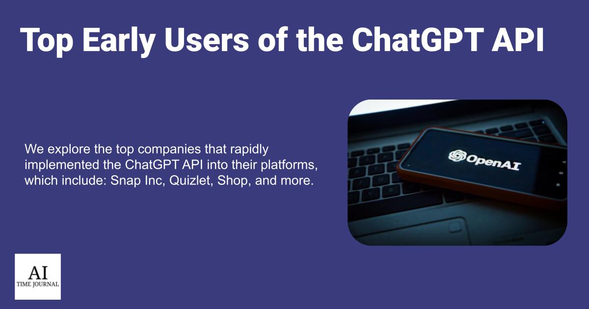 Top Early Users of the ChatGPT API
