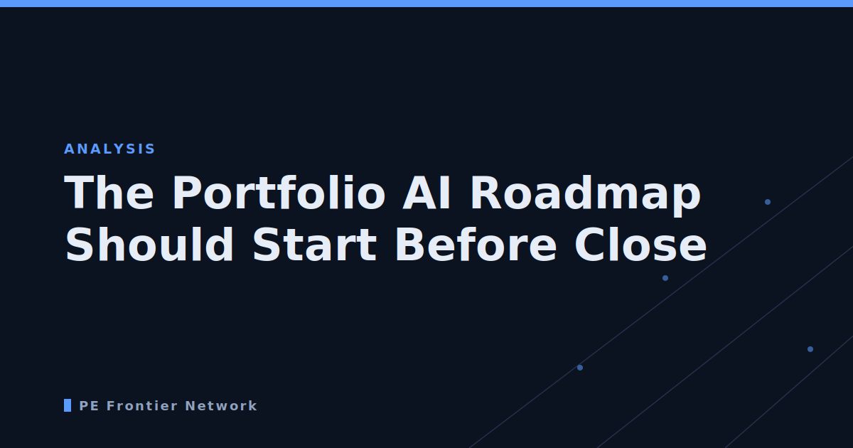 The Portfolio AI Roadmap Should Start Before Close